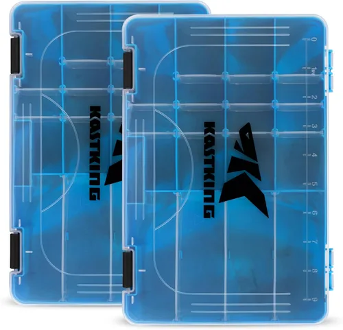 KastKing Cajas de aparejos, caja de plástico, caja organizadora de almacenamiento de plástico con divisores extraíbles, almacenamiento de aparejos