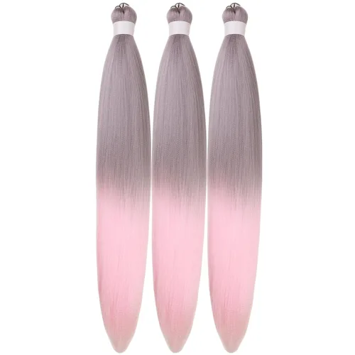 Vista 169 de Extensiones de Cabello para Trenzar Leticia Cabello Sintético Preestirado Yaki Cabello Ez para Trenzar