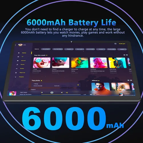 Vista 6 de Oangcc Tablet Android 13 Tabletas de 10 pulgadas con 12 GB de RAM +128 GB ROM +1 TB Octa-Core expandido, tableta 2 en 1 con teclado mouse 5G Wi-Fi