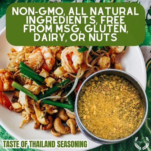 Vista 8 de Condimento Sabor de Tailandia Verificado Sin OGM Lata Magnética Mezcla de Especias 1.4 oz Elaborado en Pequeños Lotes por Gustus Vitae