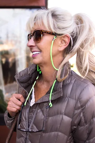 Vista 4 de HANG2 - Correa doble para gafas, soporte impermeable para gafas deportivas para hombres y mujeres