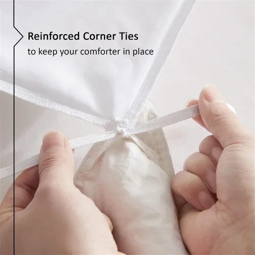 Vista 6 de RPXPV Funda de edredón, juego de funda de edredón tamaño Queen - 1 funda de edredón con 2 fundas de almohada - Funda de edredón de 3 piezas