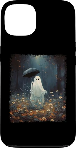 Vista 7 de Carcasa gótica para iPhone 11 con diseño de fantasma espeluznante en el bosque