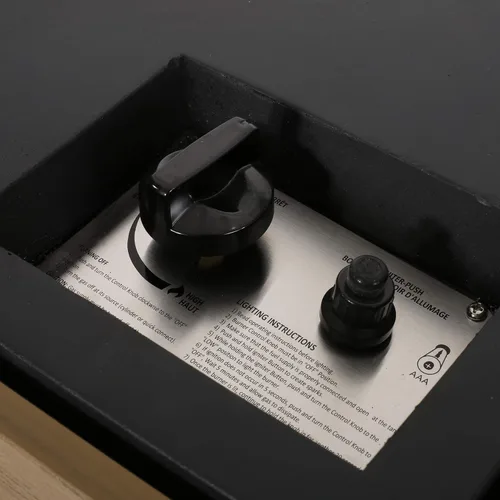 Vista 8 de Christopher Knight Home Archie Outdoor - Fogata cuadrada de 40,000 BTU, color marrón