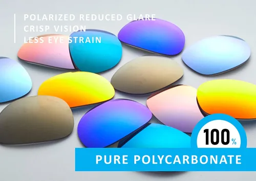 Vista 4 de Lentes de repuesto polarizadas para gafas de sol Oakley Overtime oo9167 - Fabricado en Estados Unidos