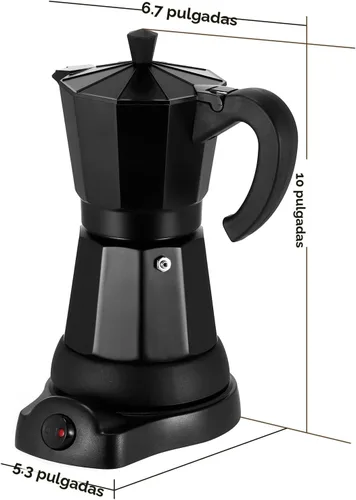 Vista 7 de SHANGSKY Cafetera Eléctrica Olla de Moka de 6 Tazas, Cafetera de Espresso Eléctrica Cafeteras Eléctricas Cafetera Italiana de Espresso Portátil