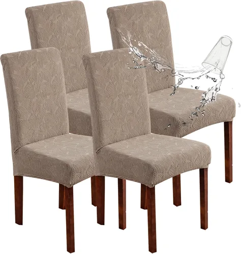 Vista 34 de Fundas impermeables para sillas de comedor, fundas elásticas para sillas Parsons, para comedor, cocina, funda protectora para silla de comedor