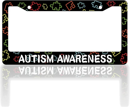 Vista 11 de Adventure Awaits Marco de Matrícula Montañas Brújula Marcos de Matrícula Accesorio Divertido para Auto Soporte de Acero Inoxidable con Tornillos