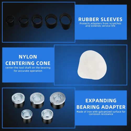 Vista 5 de 8MILELAKE Desmontaje universal de la herramienta del cojinete del árbol de levas