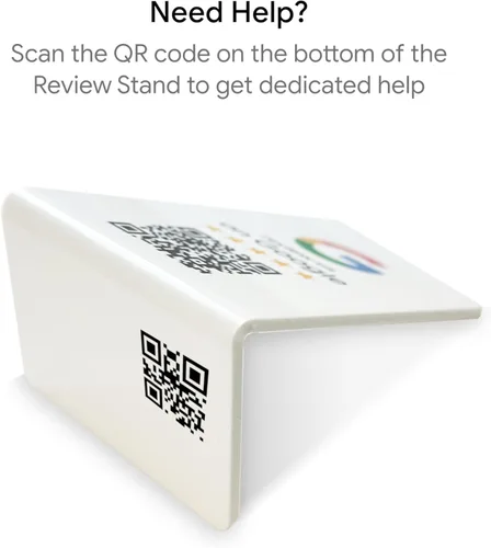 Vista 8 de Soporte de revisión de Google - NFC y código QR, fácil configuración, para todas las empresas (paquete de 1)