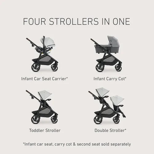 Vista 4 de Graco® Premier Modes™ Nest2Grow™ - Carriola 4 en 1