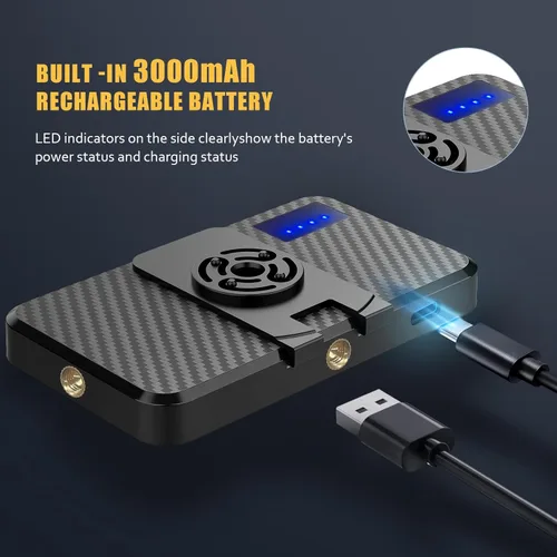 Vista 6 de MACTREM 168 luces LED para selfie para iPhone, clip de luz portátil para teléfono, 3000 mAh, 3 modos de iluminación recargable Alix Earle