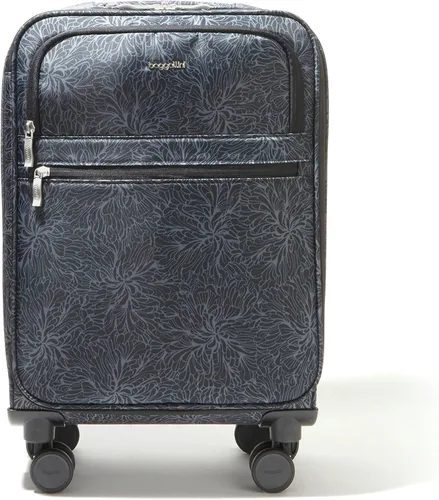 Vista 4 de Baggallini Carry-on de 4 ruedas para mujer, Estampado De Flor De Mediano