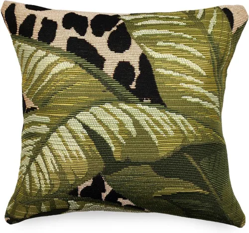 Vista 48 de Liora Manne Marina - Almohadas de fácil cuidado para interiores y exteriores, 12 x 18 pulgadas, color verde