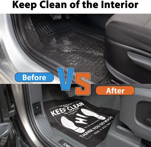 Vista 3 de Alfombrillas desechables para el suelo del automóvil, 50 piezas de alfombrillas para el suelo del automóvil, protector de alfombras, cubierta