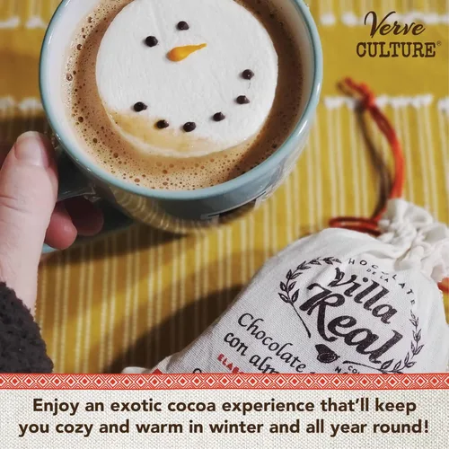 Vista 5 de Verve CULTURE - Chocolate caliente mexicano vegano sin lácteos, discos de chocolate caliente picante gourmet, chocolate caliente con almendras