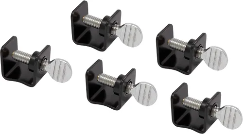 AES Industries AES-20410 - Juego de 5 abrazaderas para mini panel, mandíbula de 1/2", profundidad de garganta de 1/2"