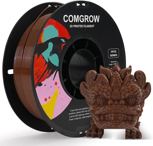 Vista 35 de Comgrow PETG - Filamento para impresora 3D de 1.75 mm, filamento de impresora 3D de alta precisión y resistente (0.9 kg), precisión dimensional +