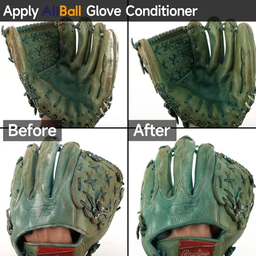 Vista 4 de AliBall Crema acondicionador de guantes de béisbol, suaviza y conserva el cuero, guante rígido renovado, utilizado para guantes de béisbol, guantes