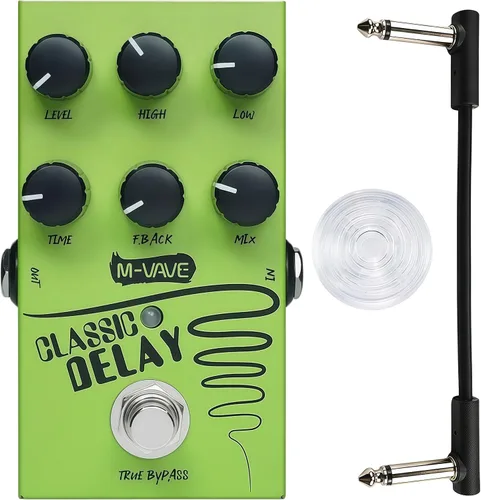 M-VAVE ClassicDelay - Pedal de guitarra multiefectos, pedal de guitarra multiefectos, pedal de guitarra multiefectos, efecto de guitarra analógica