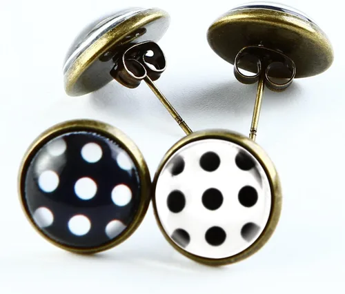 Vista 6 de Aneco Juego de 6 aretes de gasa de los años 50, bufanda de ojo de gato, bandana, diadema