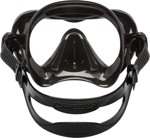 Vista 4 de Cressi Máscara de buceo y apnea antivaho de una sola lente - Falda de silicona para un ajuste flexible - A1: Diseñado en Italia