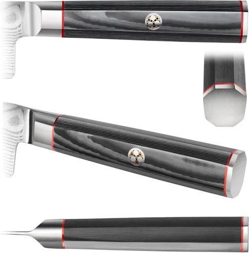 Vista 2 de Cangshan YARI Series 12-inch Sashimi Knife with Sheath, X-7 Damascus Steel, 501301