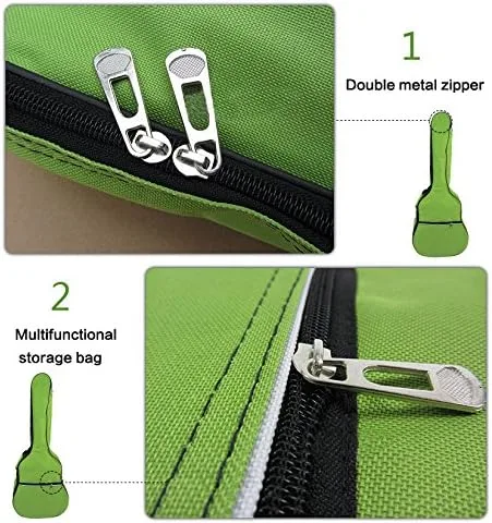 Vista 4 de HOT SEAL Funda de esponja de 0.197 in resistente al agua, duradera, colorida, para guitarra convencional con almacenamiento