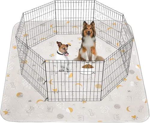 Vista 12 de UPSKY Almohadillas Lavables para Orina para Perros Paquete de 4 de 18" x 24" Almohadillas Reutilizables para Cachorros Impermeables Almohadillas