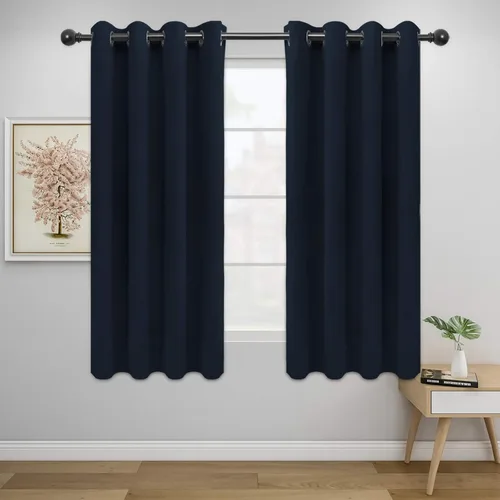 Vista 346 de Easy-Going - Cortinas opacas para dormitorio, aislamiento térmico sólido con ojales, cortinas de ventana para reducción de ruido, cortinas
