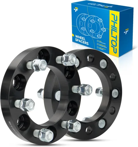 Vista 56 de PHILTOP 4x100 1.25" Espaciadores de rueda para Yaris, 2 piezas de espaciadores de rueda centrados en buje con 54.1mm de diámetro interior del buje