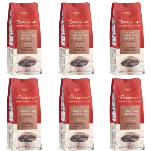 Vista 8 de Miraculous Mushrooms Instant Adapt & Protect - Café de hierbas de Teeccino – 33 porciones – Hierbas Micromolidas más Reishi, Melena de León, Chaga