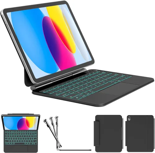 Vista 20 de Funda para teclado para iPad Air 11/Pro 11 (1-4), trackpad de Negro