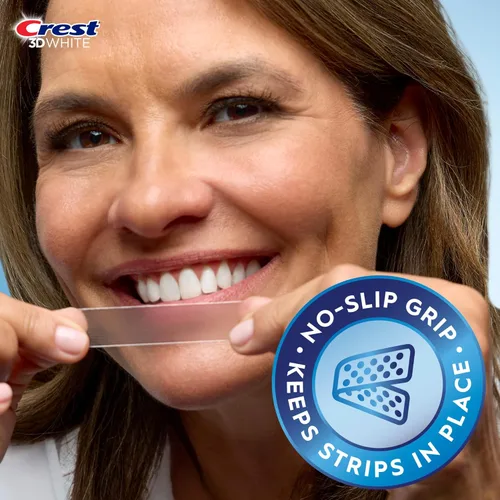 Vista 8 de Crest 3D Whitestrips, Transformación de Sonrisa de 1 Semana, Tiras Blanqueadoras 3D White, Kit de Tiras Blanqueadoras de Dientes, 14 Tratamientos