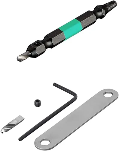 Vista 9 de ANEX - Kit de herramientas extractoras de tornillos dañados, juego de extractor de pernos pelados, 1 pieza (PH1/M2.5-3), broca extractora