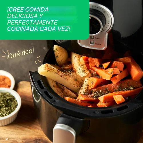 Vista 7 de Libreto de guía de cocina con imanes para freidora de aire, libros de cocina para freidoras de aire, forros para freidora de aire, utensilios