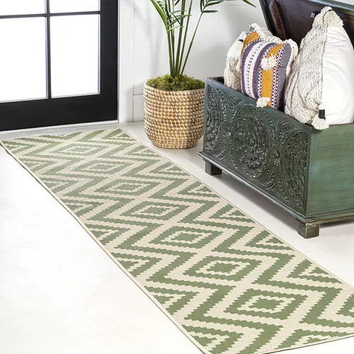 Vista 15 de JONATHAN Y SMB116A-28 Sintra Diamond Tribal - Alfombra de pasillo para interiores y exteriores, estilo bohemio, costero, fácil limpieza, dormitorio