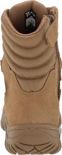 Vista 3 de Bates Cyren - Botas de combate altas para mujer, Coyote