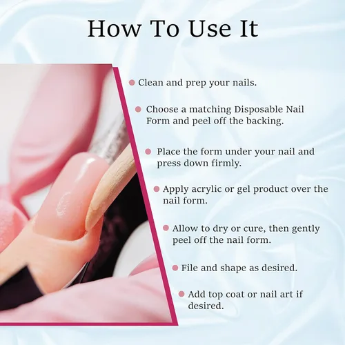 Vista 4 de Mia Secret Multistilo 500 PCS - Puntas de extensión de uñas, formas para uñas acrílicas y de gel - Pegatinas guía