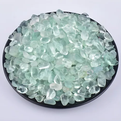 Vista 34 de Chips de Cristal de Amazonita Pulida 200 Piezas - 0.3" 10 oz Chips de Piedra Pulida Chips de Piedras de Vidrio Marino Triturado Piedras de Cristal