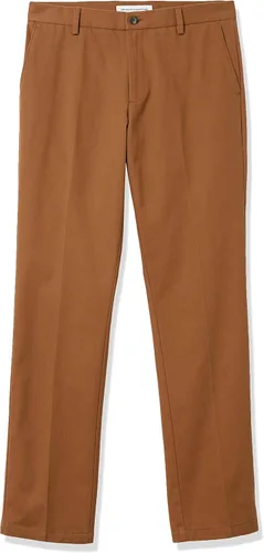 Vista 7 de Tienda Essentials Pantalón chino ajustado resistente a las arrugas, sin pinzas, para hombre