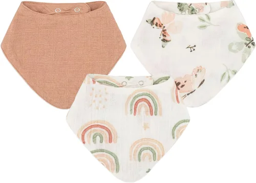 Vista 9 de Crane Baby Soft Baby Bib Set, 100% Cotton Muslin Baby Bibs, Soft and Absorbent Drool Bib For Babies