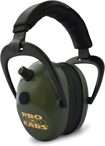 Vista 13 de Pro Ears Orejeras Gold II 26, NRR 26, protección auditiva de grado militar con compresión DLSC; sellos de gel y apagado automático