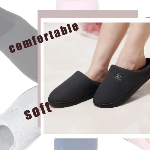 Vista 7 de Pantuflas de espuma viscoelástica para mujer y hombre.
