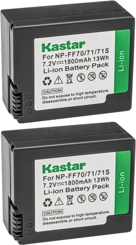 Vista 4 de Kastar Batería NP-FF70 de repuesto para Sony DCR-PC106, DCR-PC106E, DCR-PC107, DCR-PC107E, DCR-PC108, DCR-PC108E, DCR-PC109, DCR-PC109E, DCR-PC350