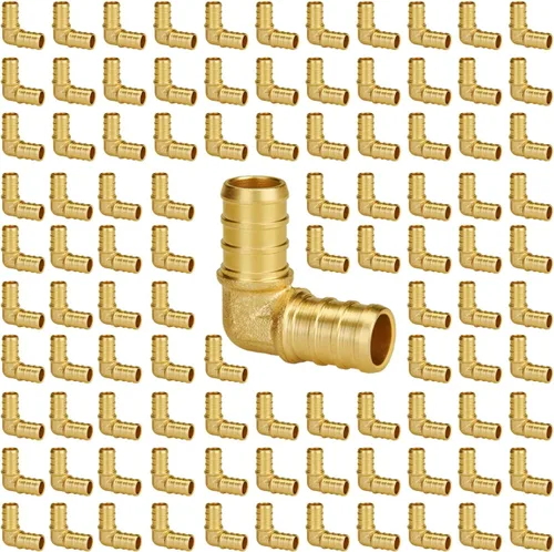 Vista 36 de SUNGATOR Accesorios Pex de 1 pulgada, paquete de 2 acoplamientos Pex de 1/2 pulgada, sin plomo de latón, accesorios Pex de 1 pulgada para tubería Pex