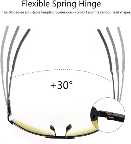 Vista 5 de PEEPAI Polarized Photochromic Sunglasses for Men - UV Protection and Lightweight Sun Glasses for Driving Fishing