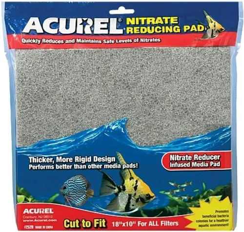 Vista 3 de Acurel - Almohadilla reductora de amoníaco para acuario y estanque, accesorio de filtro de 10 x 18 pulgadas