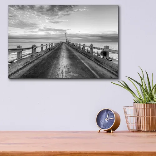 Vista 8 de Epic Art 'Carpinteria Pier View II' by Chris Moyer, Acrylic Glass Wall Art, 16"x12