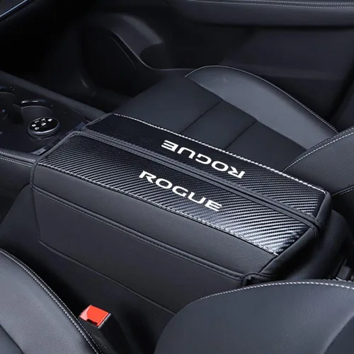 Vista 12 de XITER Protector de funda para reposabrazos de automóvil, 1 almohadilla de cuero para consola central para Nissan Rogue 2014-2020, 2017-2022 Rogue